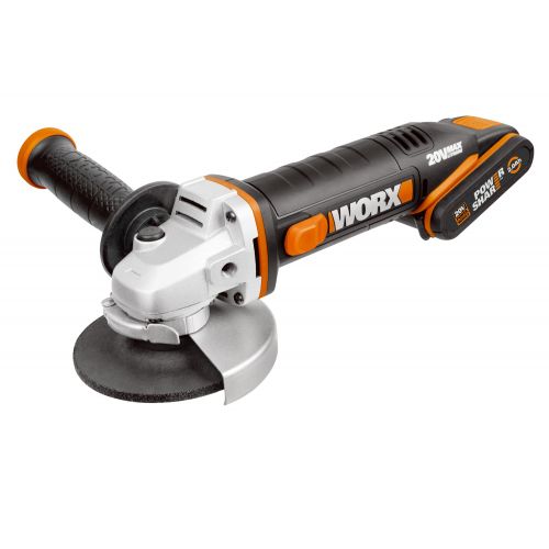 Worx WX800.2 - Amoladora 115mm 20V 6.0Ah (1 bat)